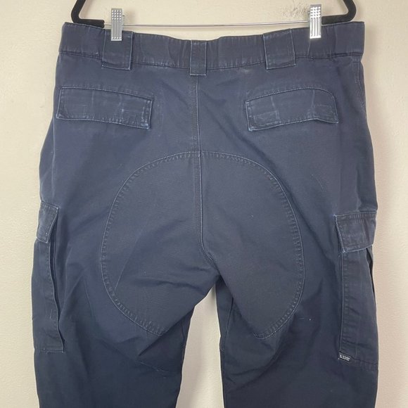 5.11 Tactical Men's Sz XL Navy Blue TDU Cargo Work Pants in Rip Stop - Picture 8 of 9